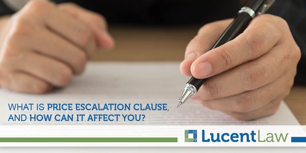 Price Escalation Clauses in Residential Purchase Offers Lucent Law